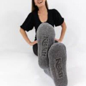 Kick It Fleece Lined Socks with No Skid Bottom OS